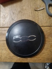 Fiat 500 Alloy Wheel Centre Cap BLACK B632 Fast Dispatch #1025