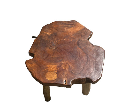 Vintage mekong side table - side,