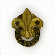 Boy Scouts brass lapel badge