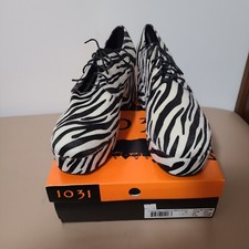 Mens 70s Zebra Stripe Platform