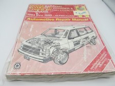 Haynes Auto Repair Manual Dodge Caravan Plymouth Voyager  1984-1995 #1231    A13