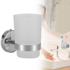 Toothbrush Holder Wall Mounted Tumbler Bathroom Accessory Stainless Steels