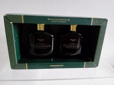 M & S Woodspice Gentlemen Fragrance Duo Aftershave Gift Set Original & Amber 
