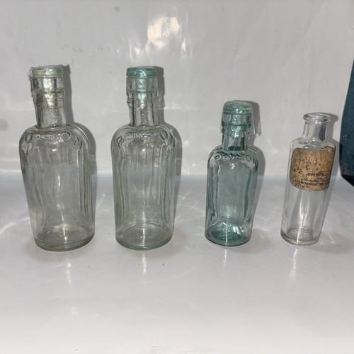 Vintage poison glass bottles - poison,