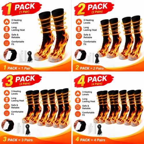 Electric heated socks - electric,