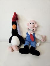 Wallace And Gromit Beanie Plush Feathers Mcgraw And Gromit 1989