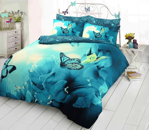 Butterfly teal stylish - butterfly, 3d
