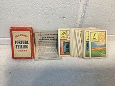 Vintage 1940 Old Gypsy Fortune Telling Cards Complete Set of 36 Tarot Mystical