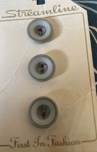 Grey 13mm buttons - 3, old