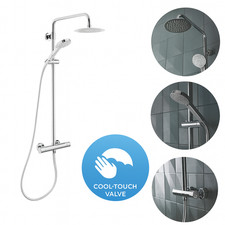 Tavistock Quantum Cool Touch Bar  Dual Function Valve Shower System - Chrome