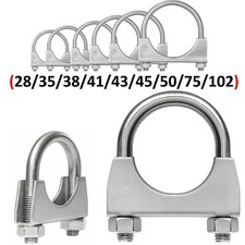 Exhaust U Bolts Clamp with Nuts Heavy Duty Clamp Clips All Sizes 28mm - 102mm
