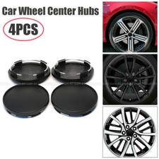 4x Car Auto Wheel Center Hub Caps Covers Set New No Emblem Universal 68mm Black