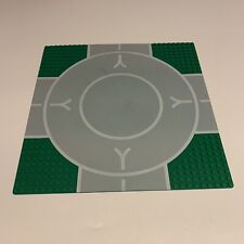 Vintage Lego 1980s Road Base Plate Boards 32 x 32 Studs 10" Roundabout Green
