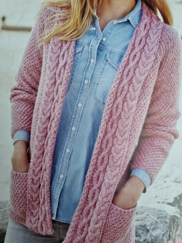 Aran knitting pattern lady - knitting,