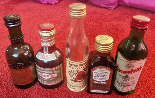Miniature bottle collection