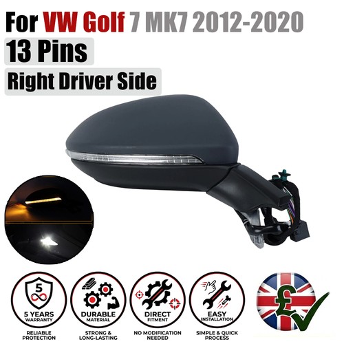 Right wing mirror - mirror, pin
