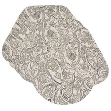 Pewter Grey Paisley