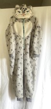 FatFace Hooded All-in-One Suit Snow Leopard Age 9-10