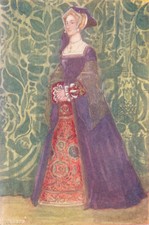 COSTUME. A Woman of reign Henry VIII 1509-1547 1926 old vintage print picture
