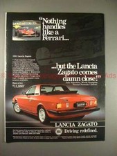 1981 Lancia Zagato Car Ad -
