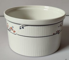 Vintage Royal Doulton Lambethware "Fresh Flowers" Soufflé Dish.