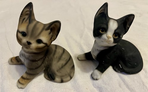 Pair vintage ceramic - ceramic, cat