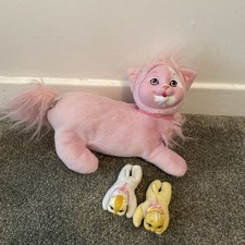 Kitty Surprise Pink Mummy Cat & 2 Kittens Soft Toy 11" Girls Bb9a