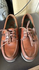 Lacoste Longford leather boat deck shoes size 7.5