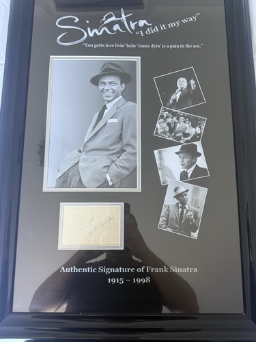 Frank sinatra signed frame - frank,