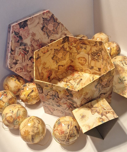 Victorianpaper mache christmas - mache,
