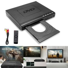 DVD Player With Remote Compact Multi Region HDCD CD VCD Music Disc Upscaling USB
