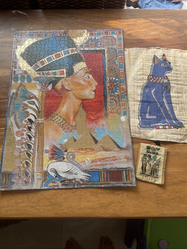 Egyption hand painted deity - egyption,