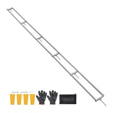 VEVOR 15 ft Rail Mill Guide System 6 Crossbar Adjustable Aluminum Saw Mill Rail