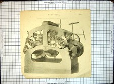 Original Old Antique Print Horology Turret Clock Messrs Cooke Sons York