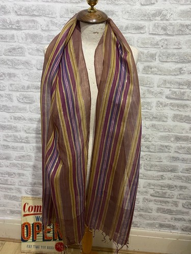 Zara chiffon scarf - , striped