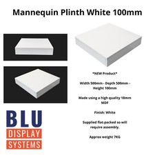 white wooden plinth 500 X 500