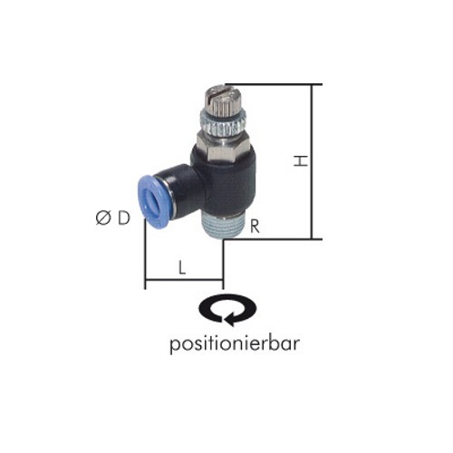 Mini throttle check valves