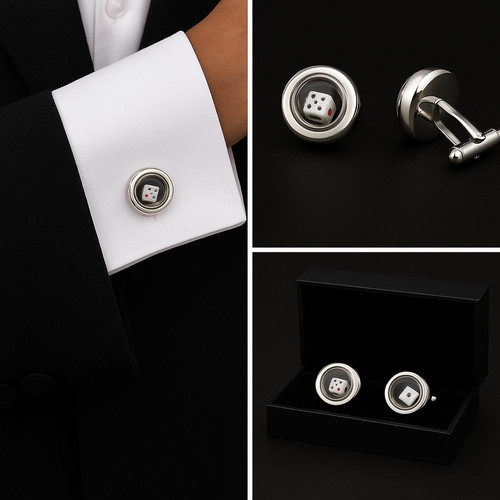 Dice shaker silver - dice,
