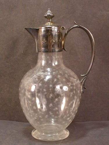 Victorian silver claret jug - ~victorian,