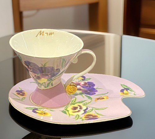 Mum cup sandwich plate - mum,