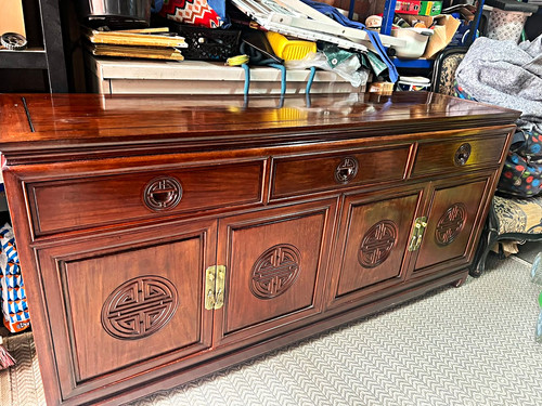 Brown wooden sideboard free - brown,