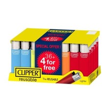 Clipper Original The Super Lighter Mini Refillable Assorted Solid Colours