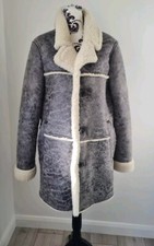 Zara Shearling Coat Size