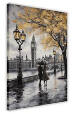 London Couple Abstract Oil