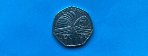 Public library 50p - , coin