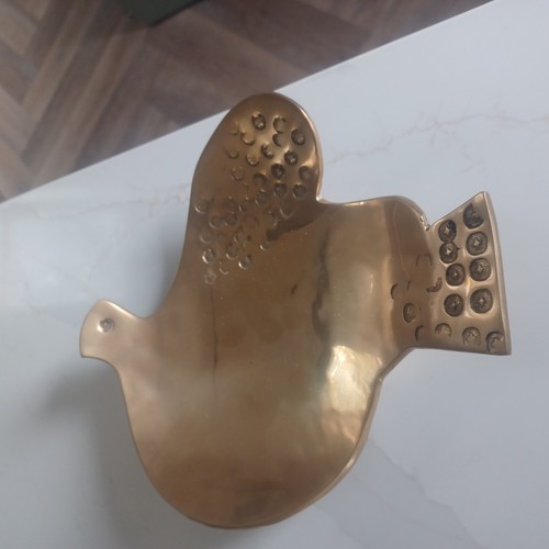 Solid brass trinket dish - solid, or