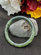 Nephrite Jade 29g solid green gemstone vintage bangle bracelet Chinese