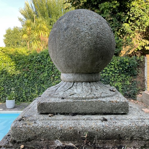 Garden stone pillar post