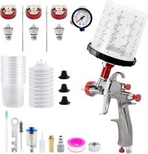 LVLP R500 Air Spray Gun 1.3mm/1.7/2.0mm Nozzle Car Paint Sprayer Gun Mixing Cup