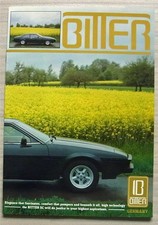 BITTER SC 2 Door & 4 Door COUPE Car Sales Brochure 1985